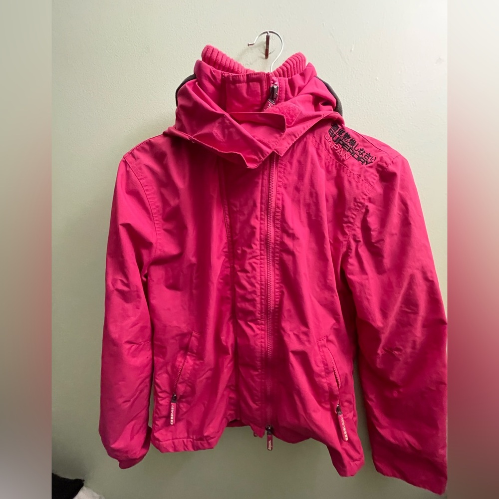 Womens Superdry Japan Professional Windcheater Ski Jacket Size Small 18.5” ptp